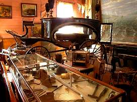 Bodi muzeuma, a hatterben egy regi halottaskocsi