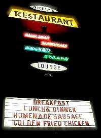 A Niceley's falatozo neonreklamja